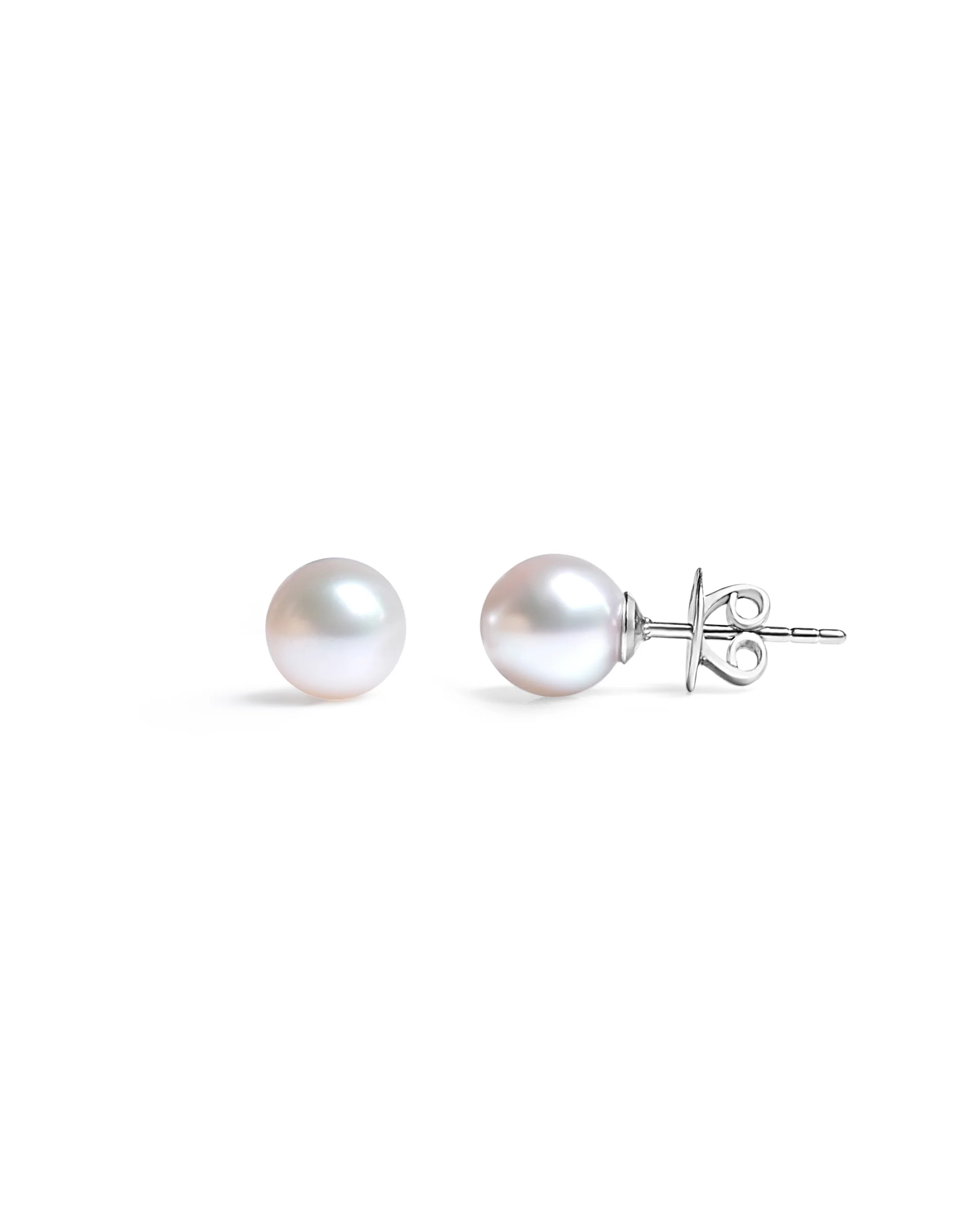 Akoya Pearl Studs - Sterling Silver - Image 3