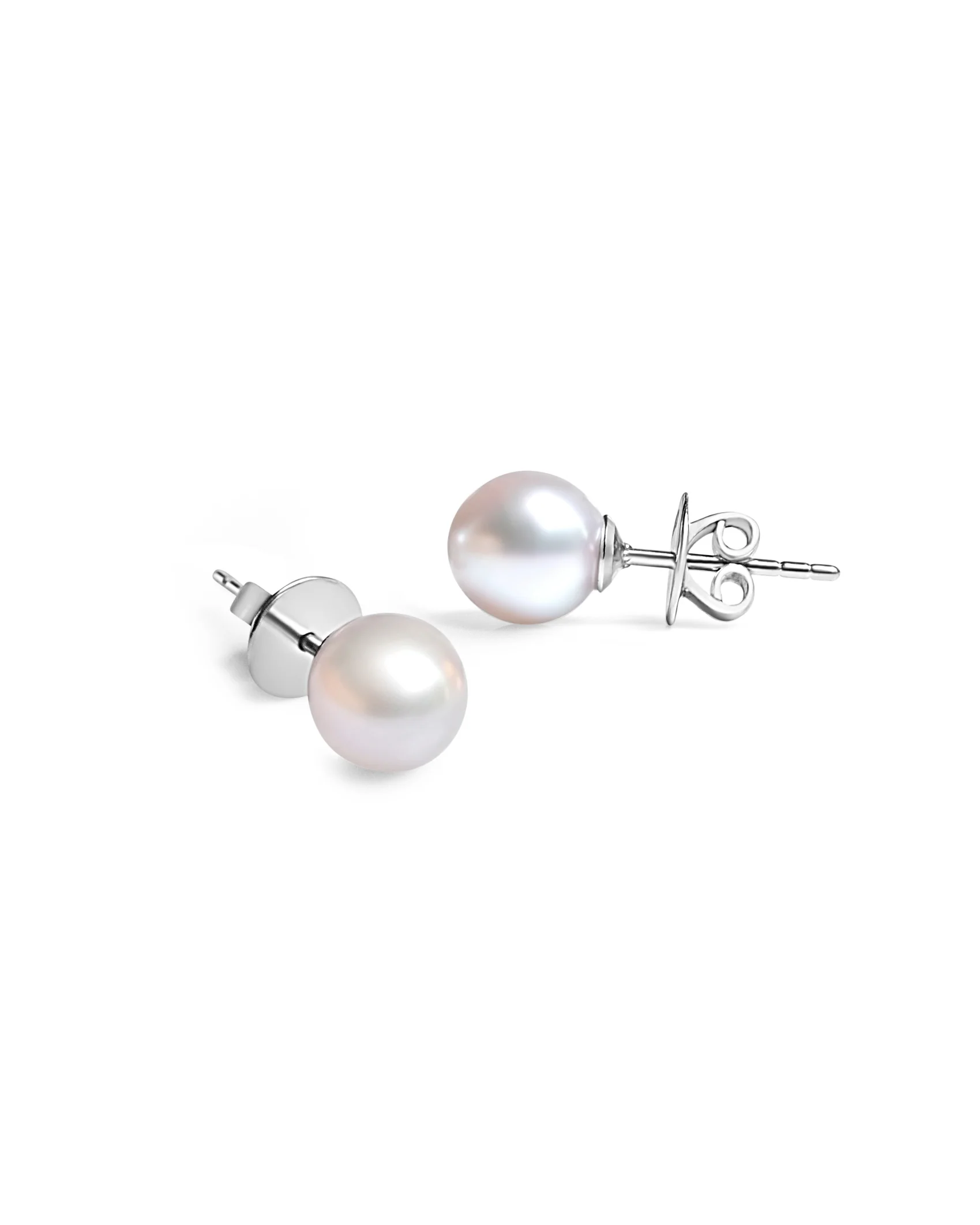 Akoya Pearl Studs - Sterling Silver - Image 4
