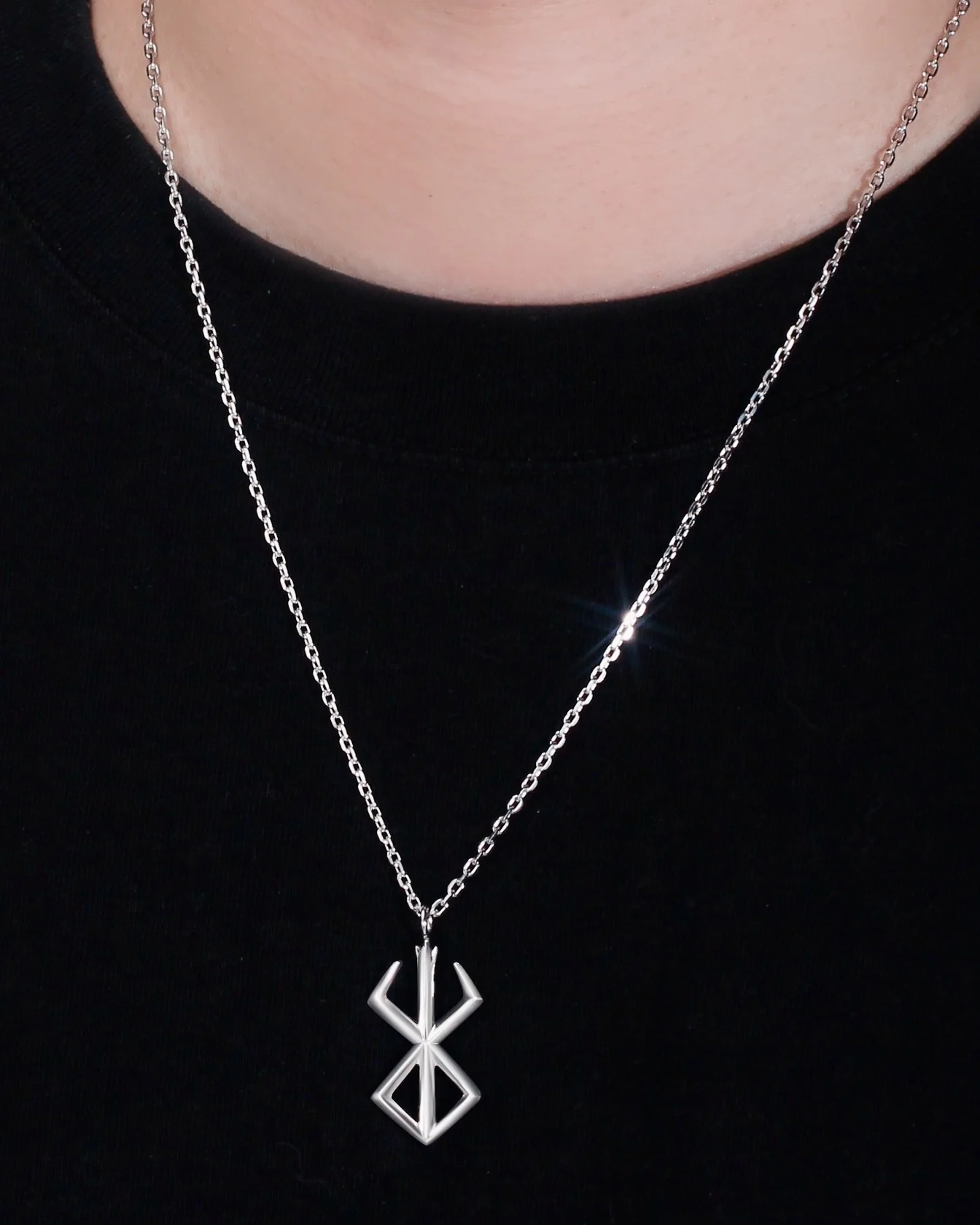 Berserk Mark Necklace - Sterling Silver - Image 3