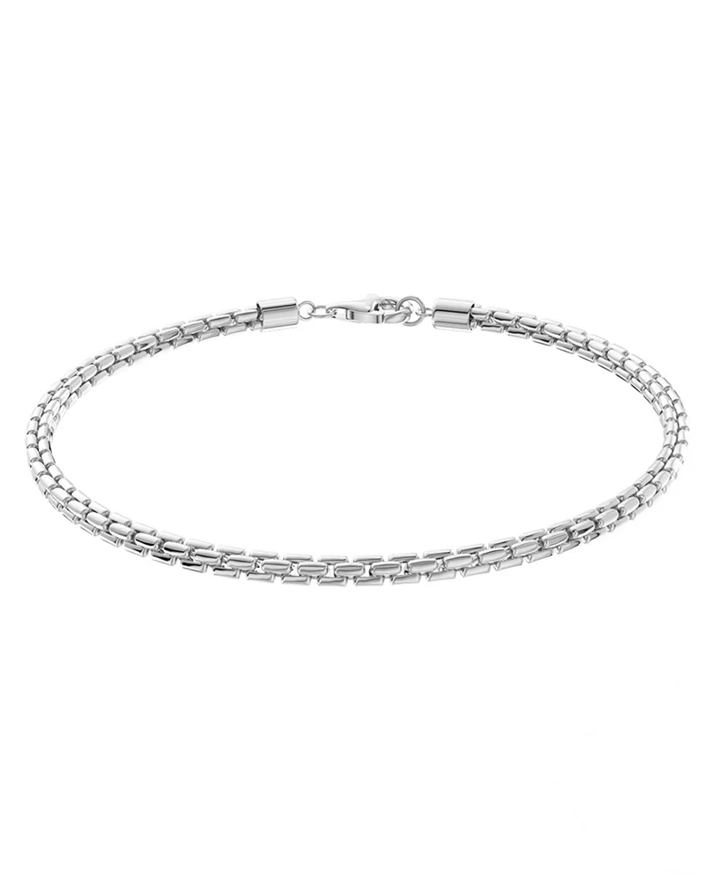 Box Chain Bracelet - Sterling Silver - Image 4
