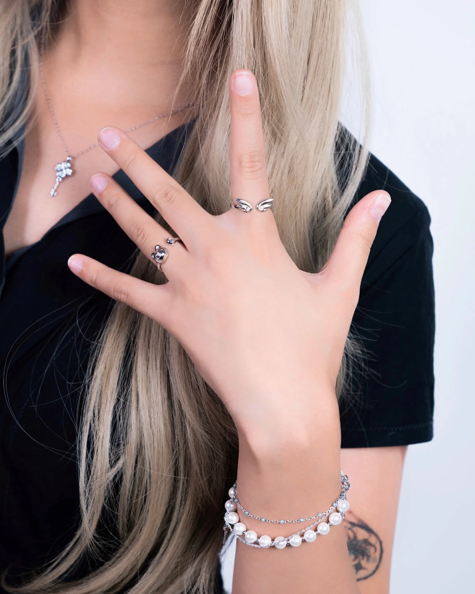 Chibi Wing Ring - Sterling Silver - Image 3