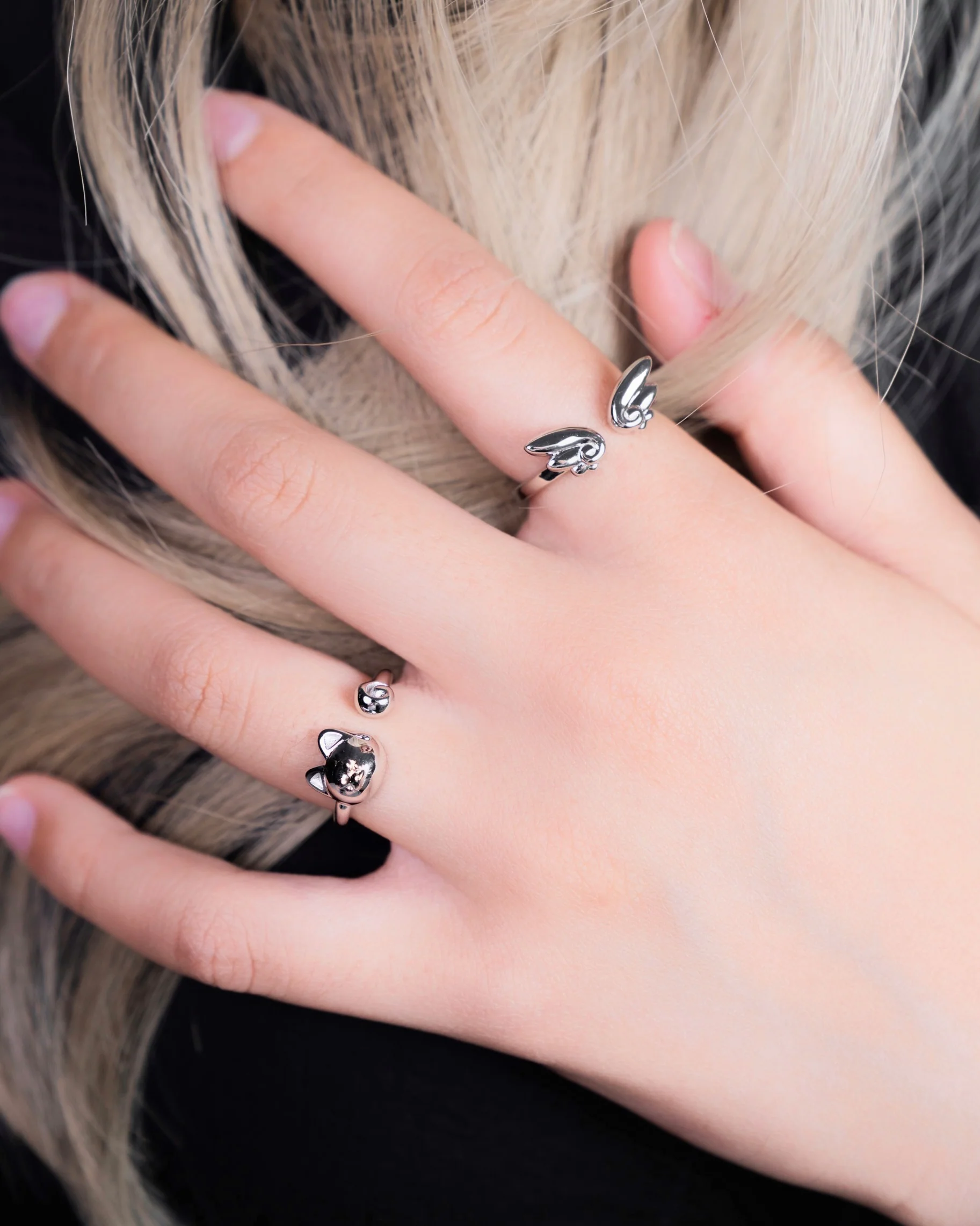 Chibi Wing Ring - Sterling Silver - Image 4