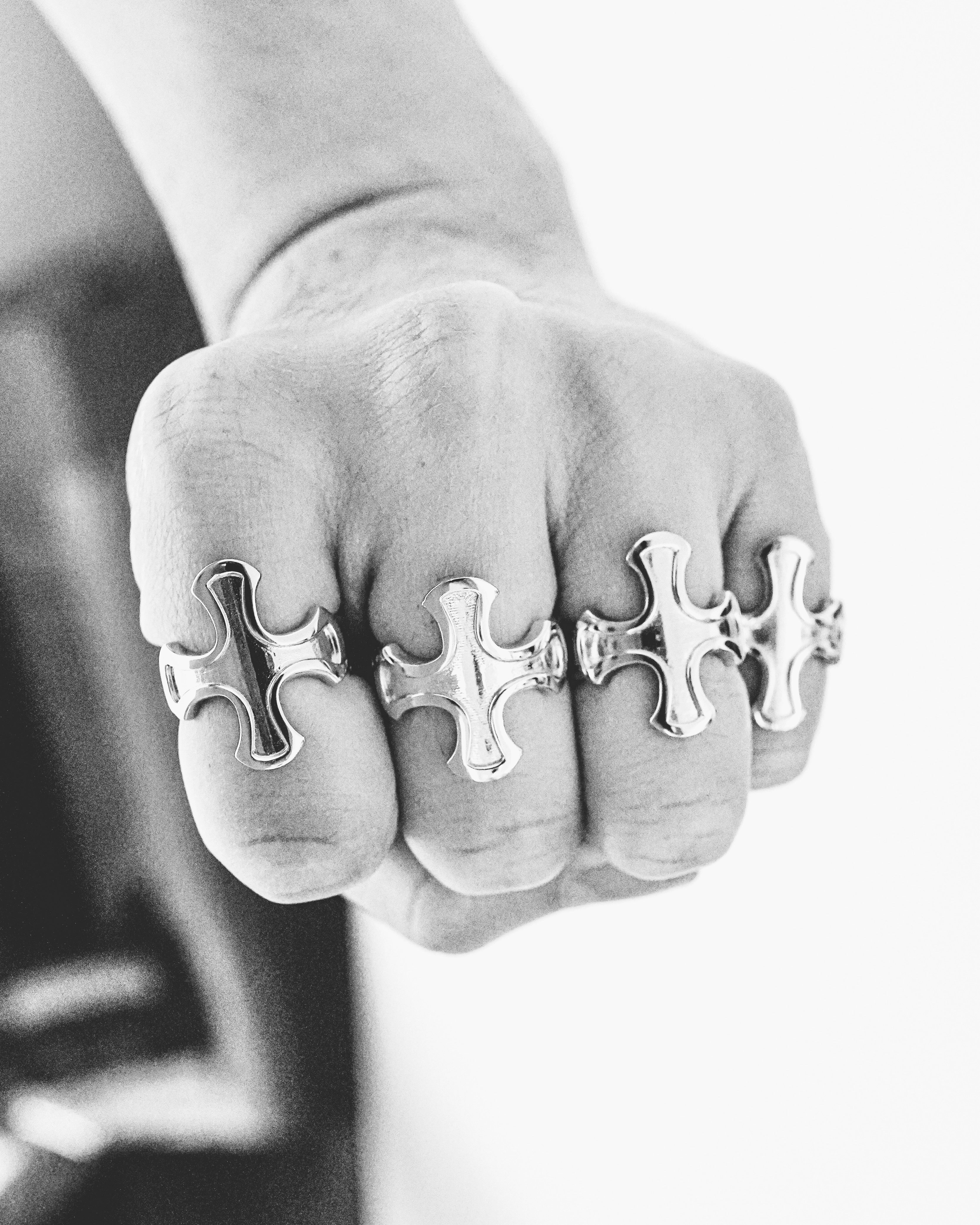 Cross Ring - Sterling Silver - Image 5