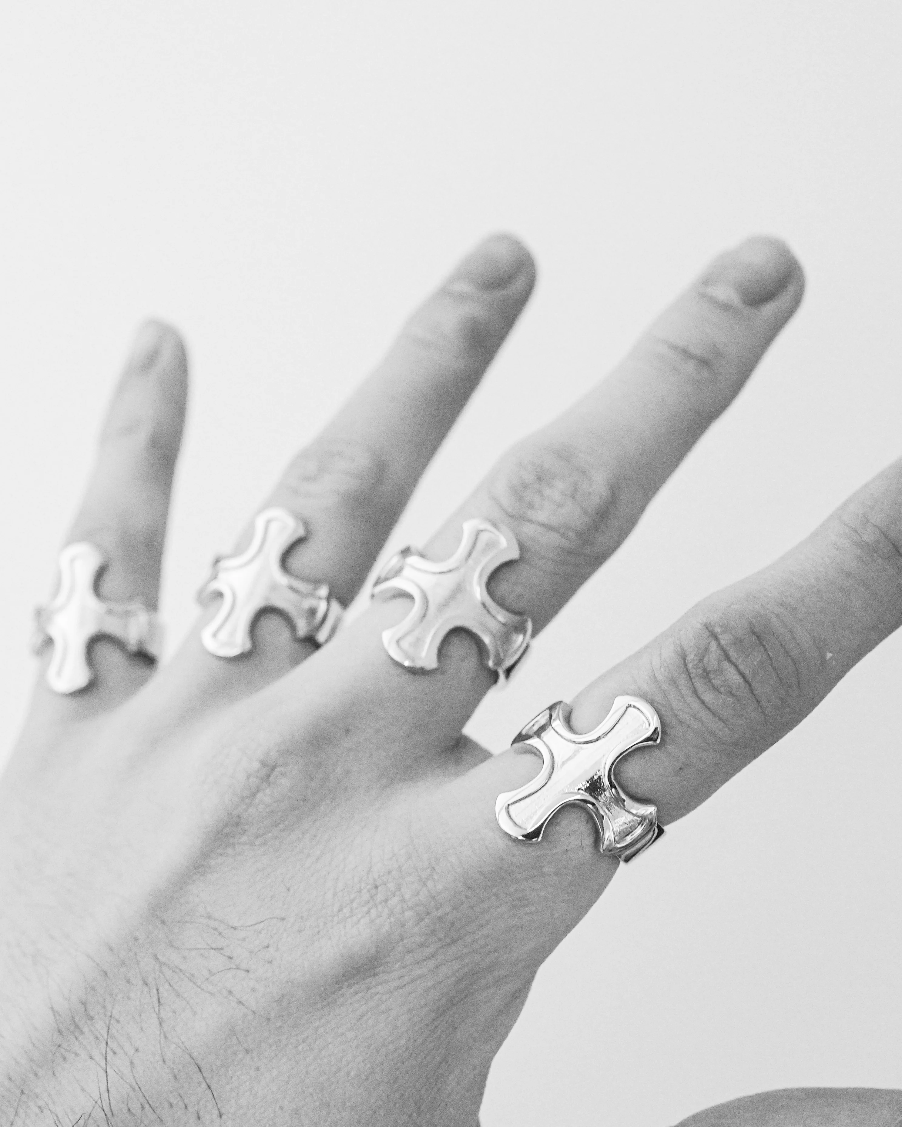 Cross Ring - Sterling Silver - Image 6