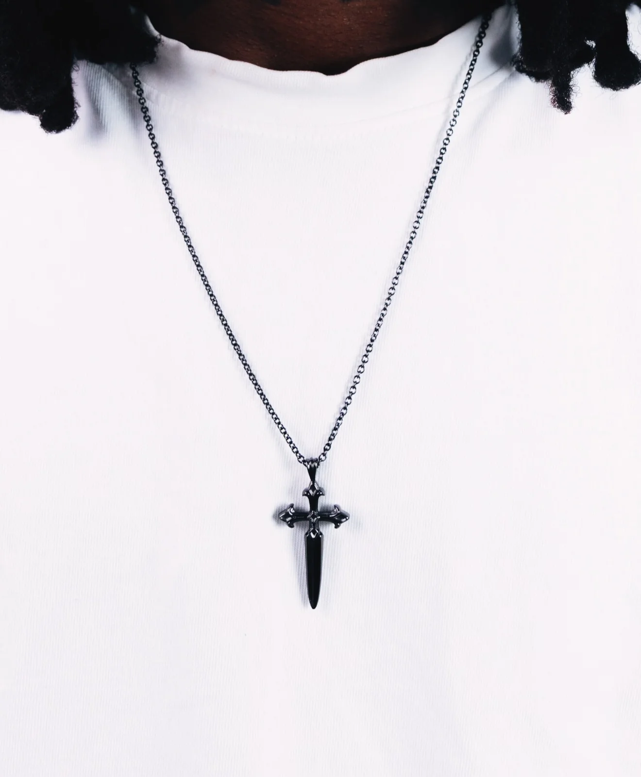 Dagger Necklace - Black Gold - Image 3