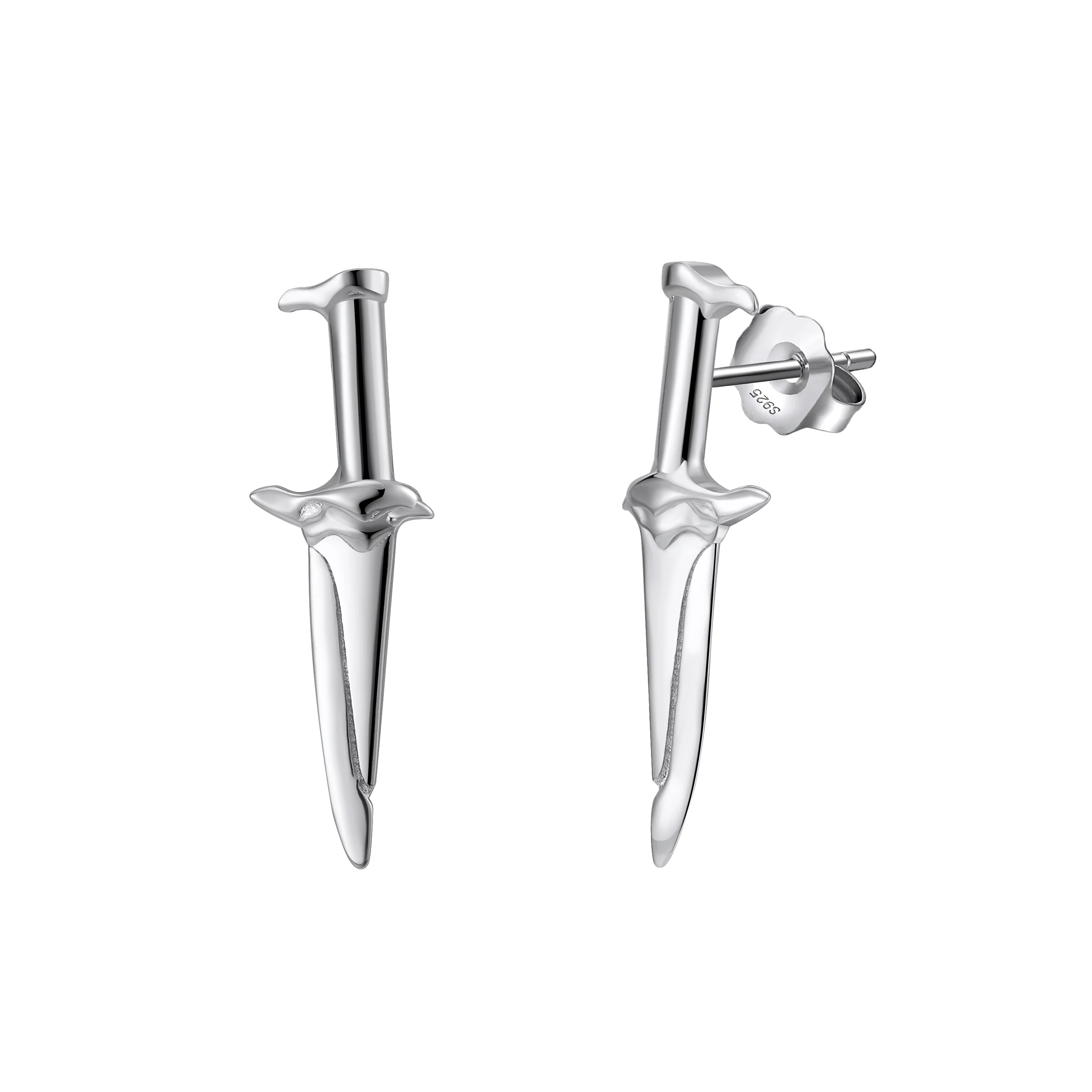 Ichi Dagger Studs - Sterling Silver