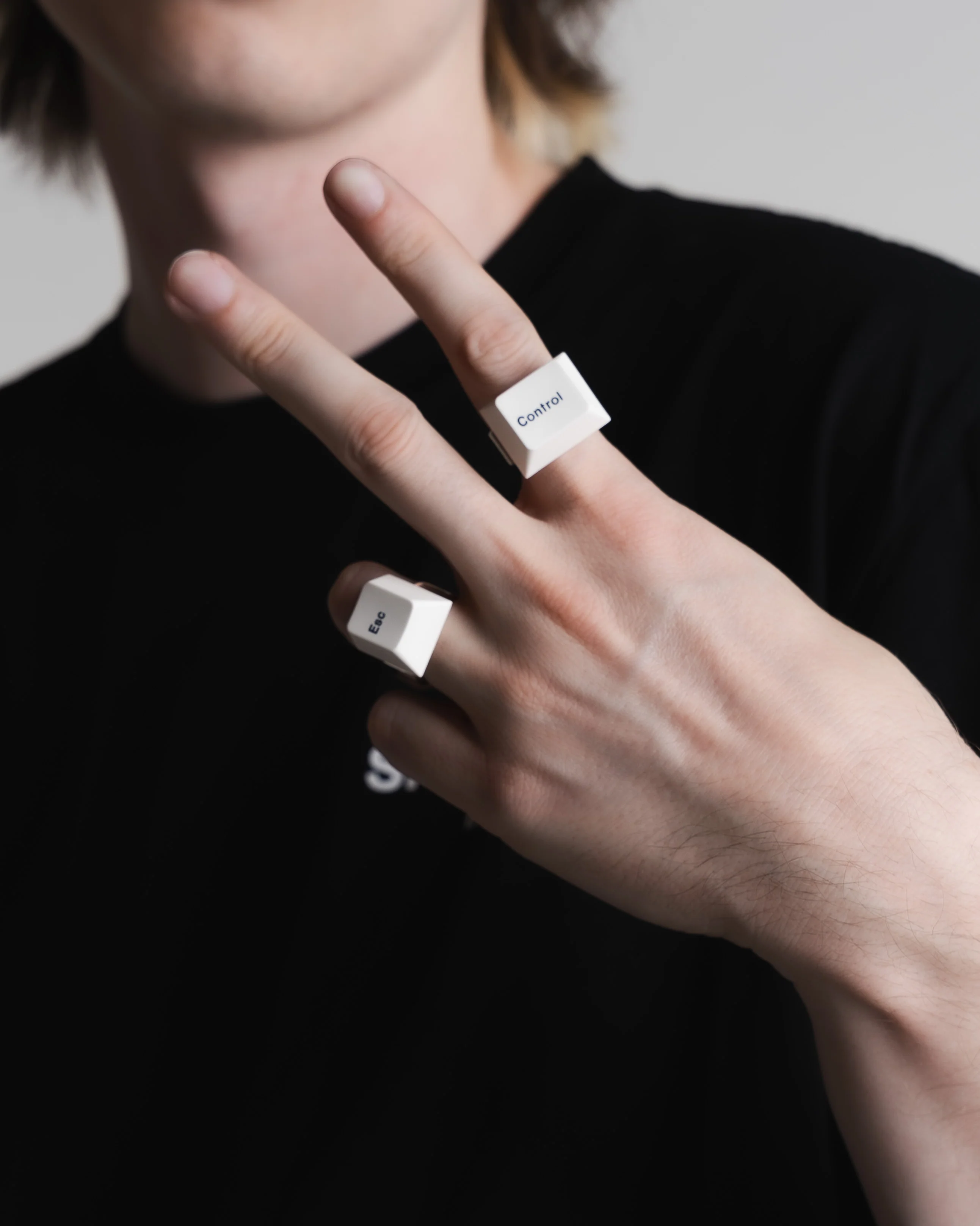 Keycap Ring - Sterling Silver - Image 3