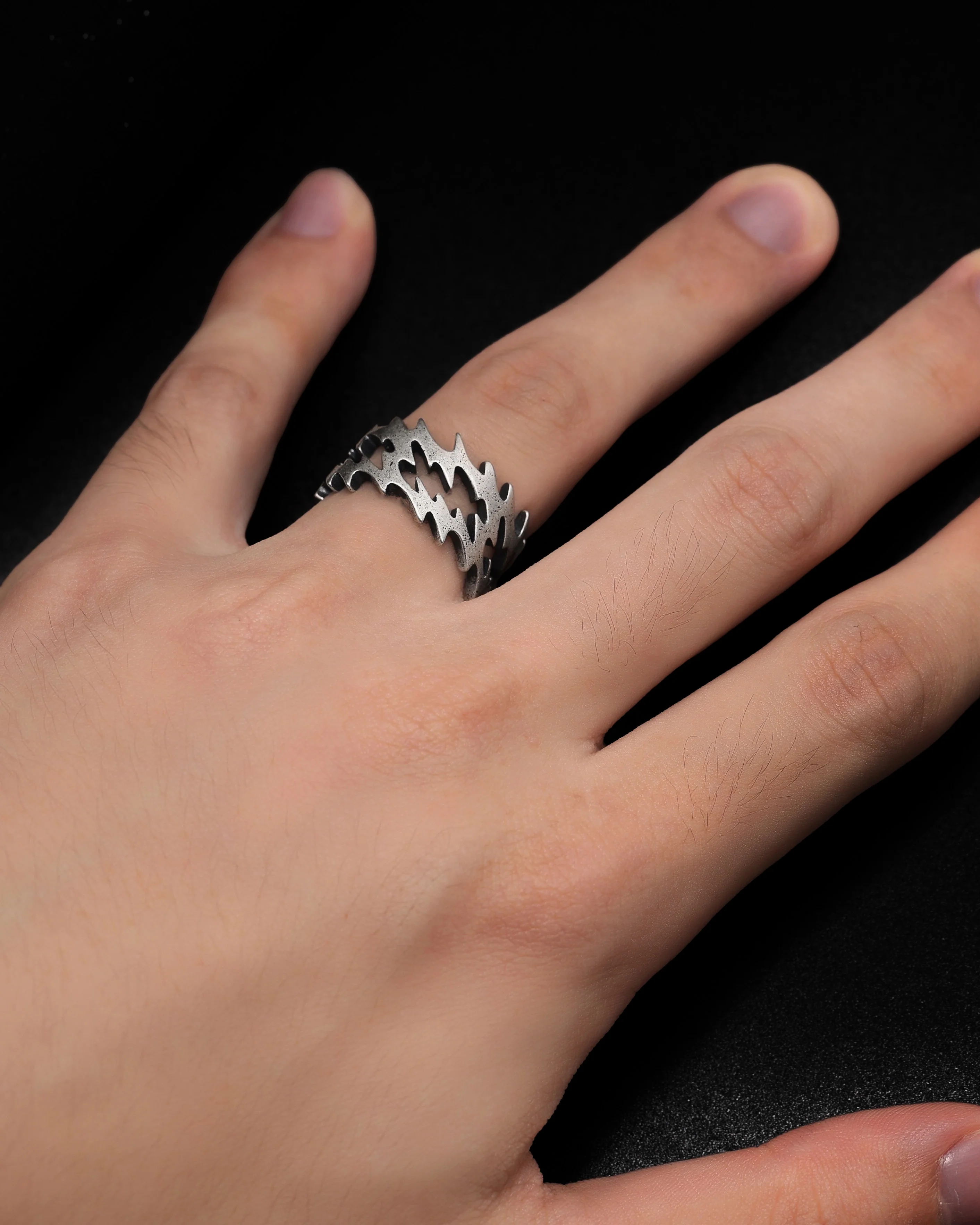 Killua Ring - Oxidized Silver - Image 3