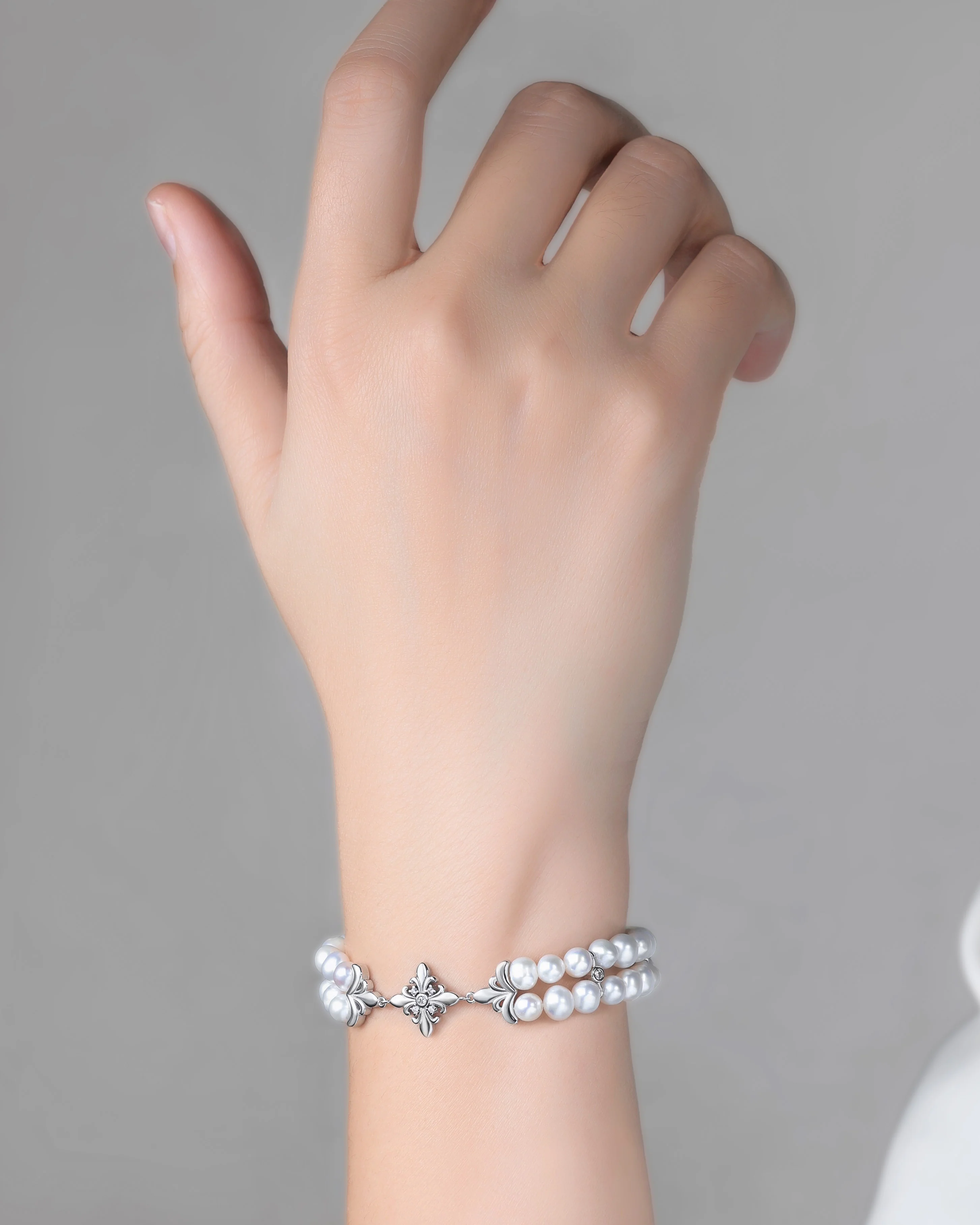 Lumiere Pearl Bracelet - Sterling Silver - Image 3