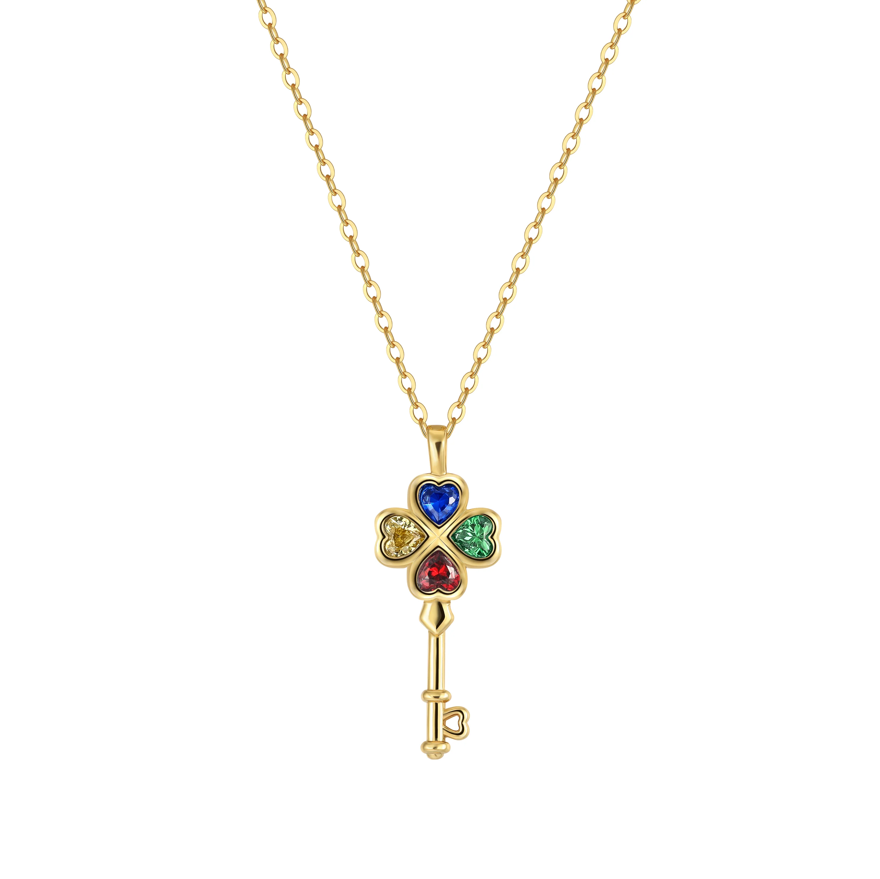 Wish Key Necklace - 18K Gold - Image 12