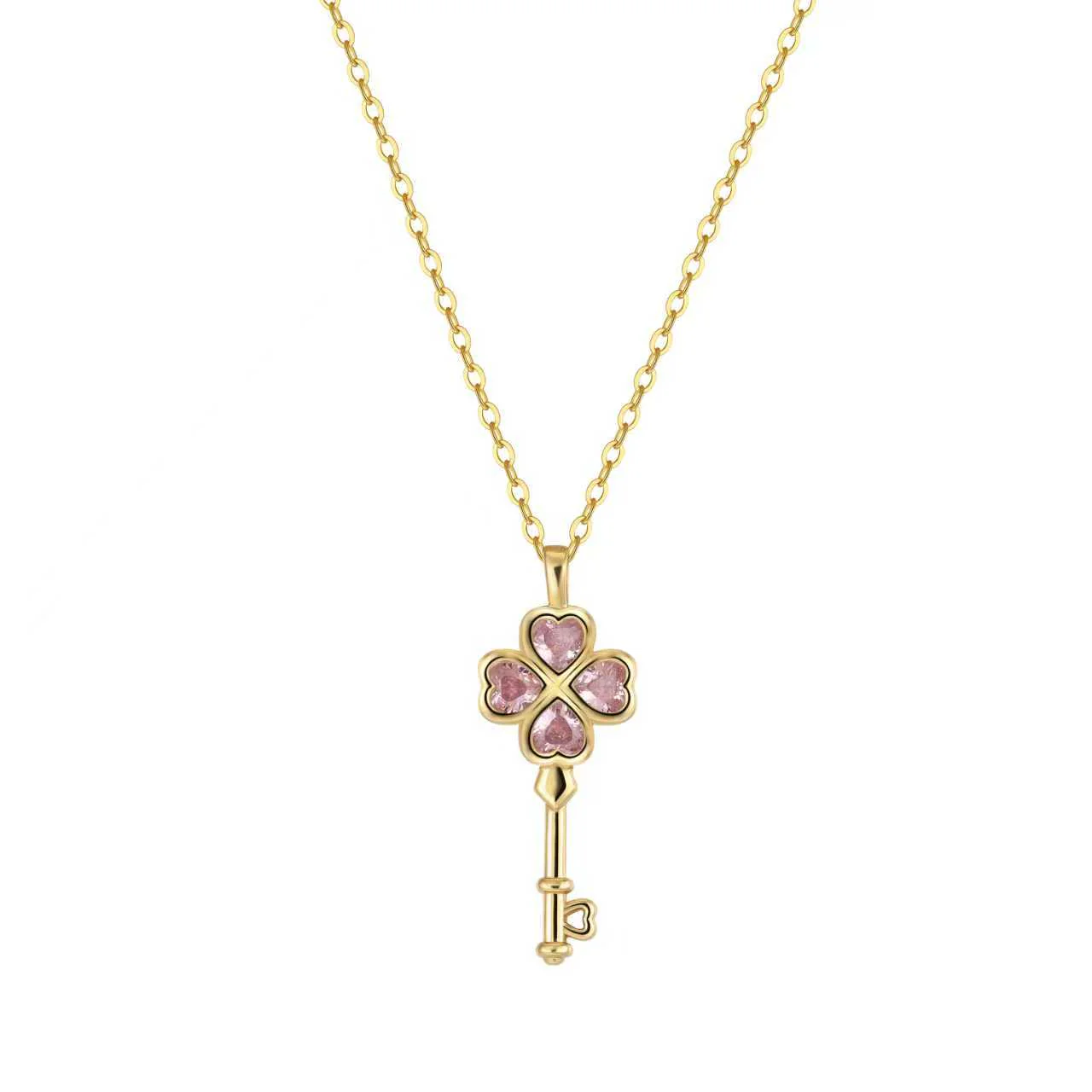 Wish Key Necklace - 18K Gold - Image 5